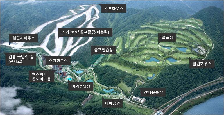 강촌리조트지도