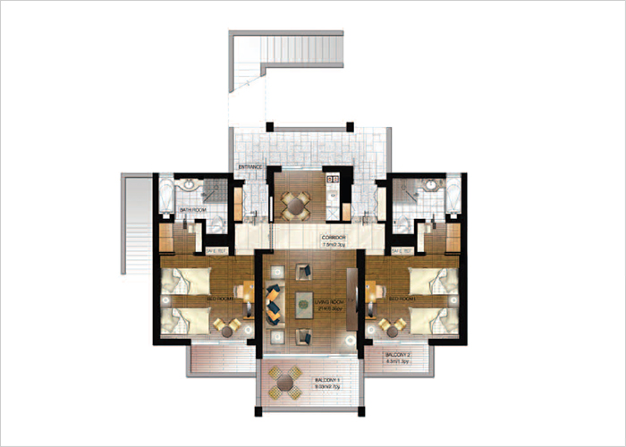 DELUXE SUITE 평면도