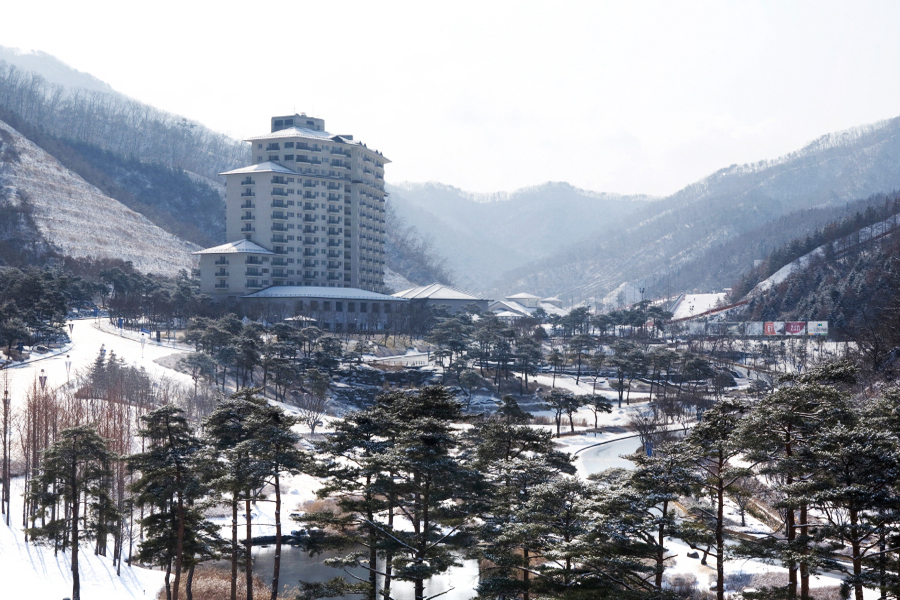 엘리시안 강촌 겨울 전경