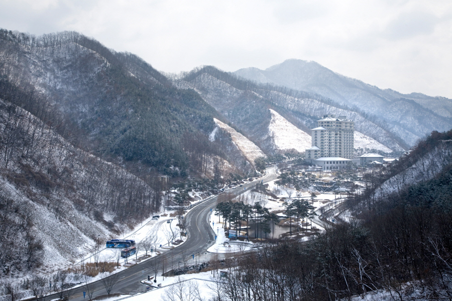 엘리시안 강촌 겨울 전경